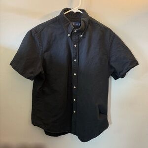 Polo by Ralph Lauren Black Short-Sleeve Button-Down Oxford Shirt